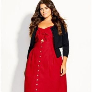 City Chic Black Cardi Size 20